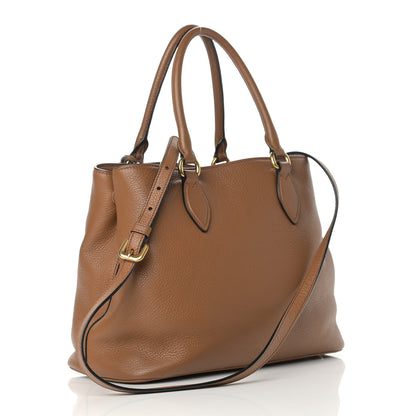 Prada Vitello Phenix Top Handle Bag Cannella 3 of 15
