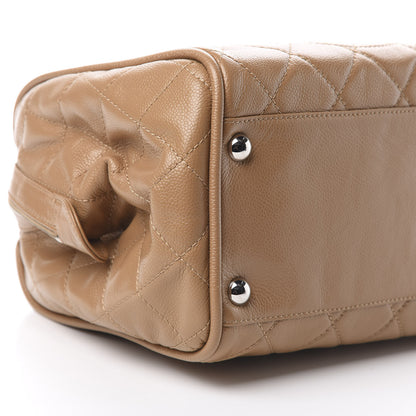 Chanel Caviar Quilted CC Timeless Bowler Dark Beige 9 of 11