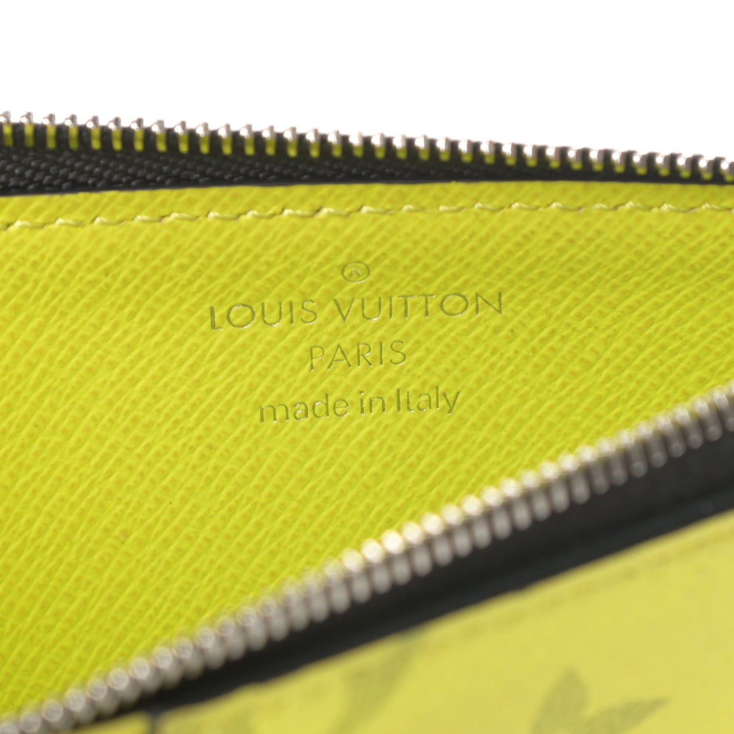 Monogram Taiga Coin Card Holder Yellow