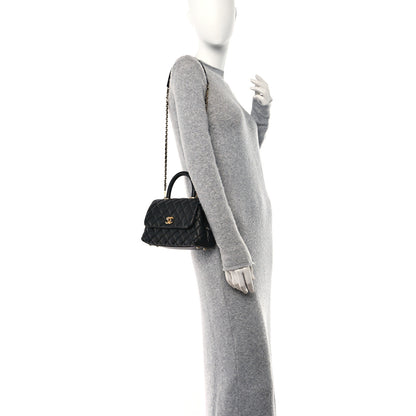 Chanel Caviar Quilted Mini Coco Handle Flap Black 2 of 12