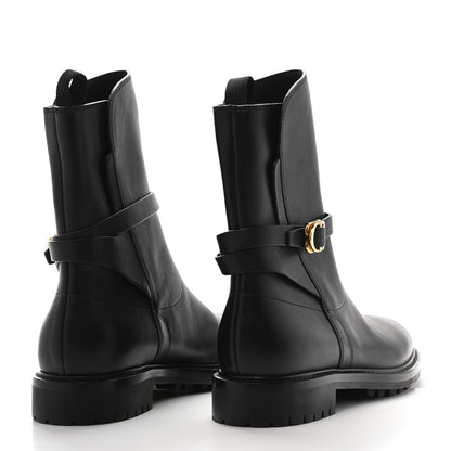 Christian Dior Calfskin Empreinte Ankle Boot 37 Black 4 of 9