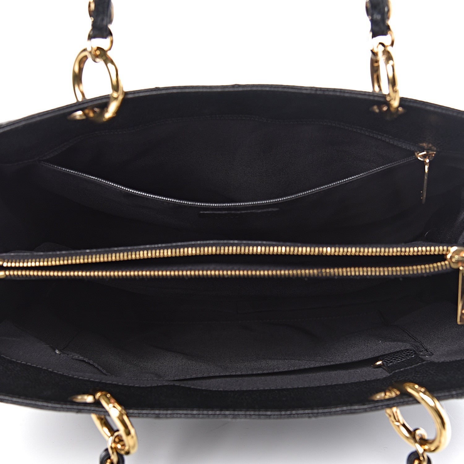 Chanel Caviar Quilted Grand Shopping Tote GST Black 5 of 10