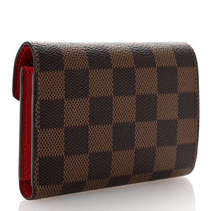 Louis Vuitton Damier Ebene Victorine Wallet Cherry 3 of 7