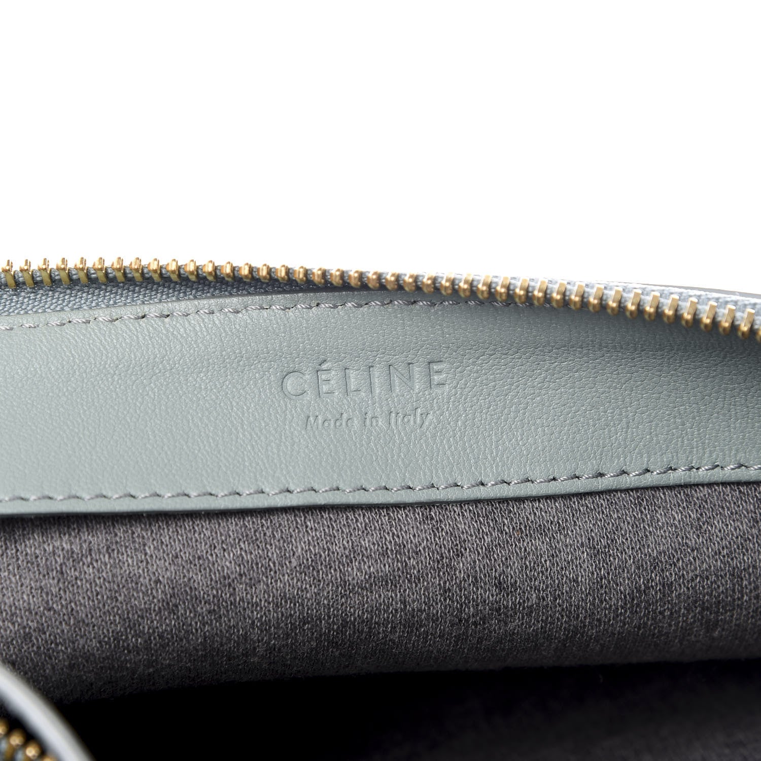 Celine Lambskin Small Trio Crossbody Bag Celadon 7 of 10