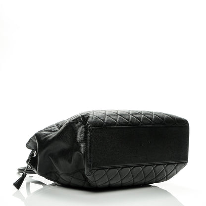 Chanel Caviar Quilted Shopping Tote Black 4 of 9