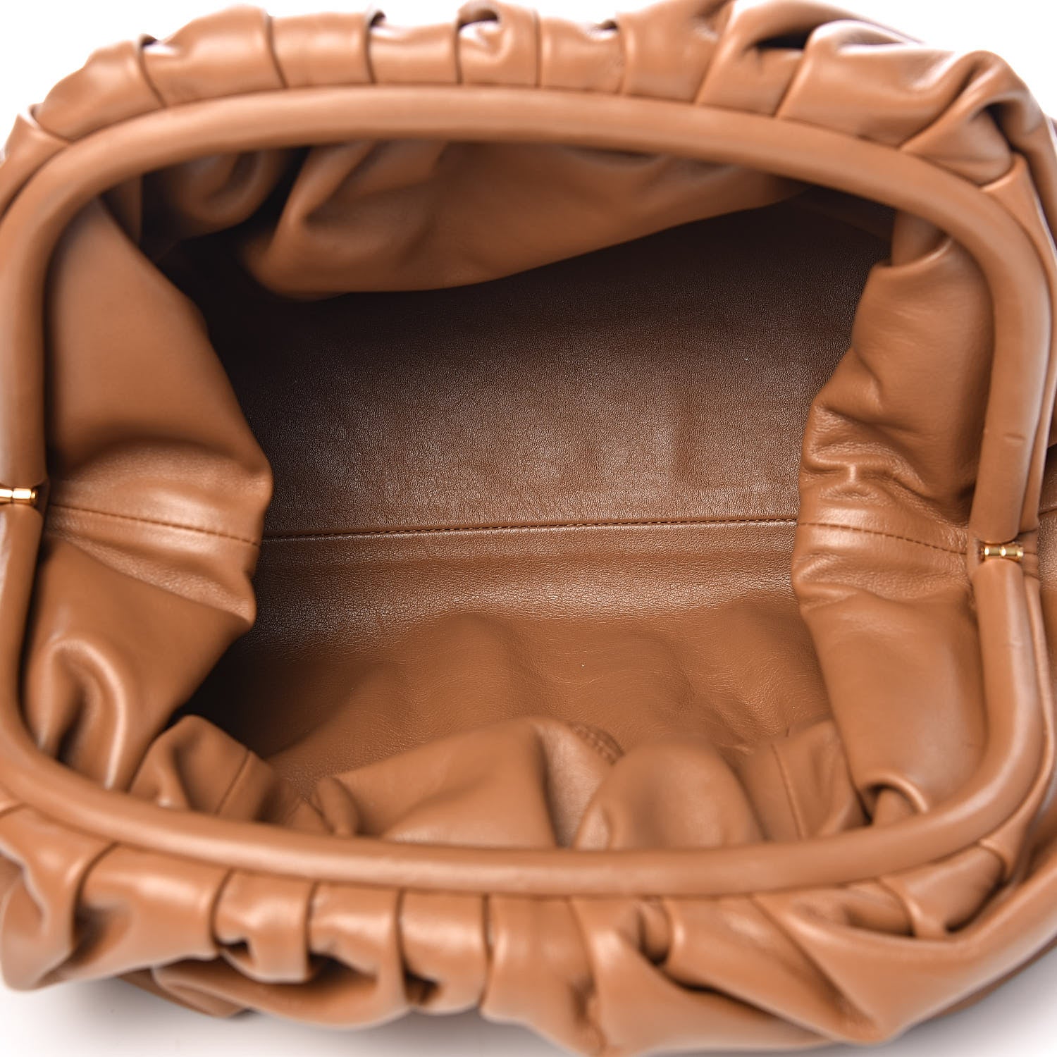 Bottega Veneta Smooth Butter Calf The Pouch Oversized Clutch Cammello 5 of 10