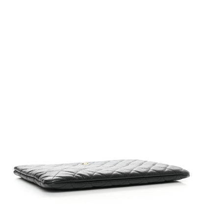 Chanel Caviar Quilted Medium Cosmetic Case Black 4 of 7