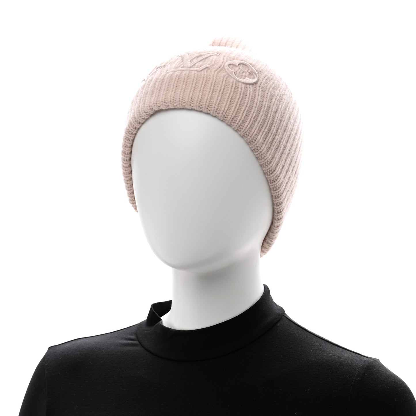Wool LV Headline Beanie Rose Clair