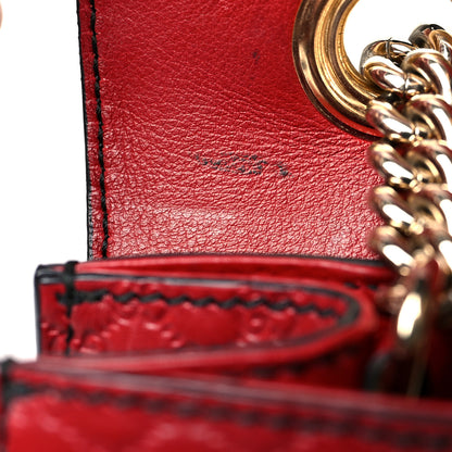 Gucci Microguccissima Medium Emily Chain Shoulder Bag Red 12 of 17