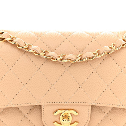 Chanel Caviar Quilted Small Double Flap Beige 8 of 11