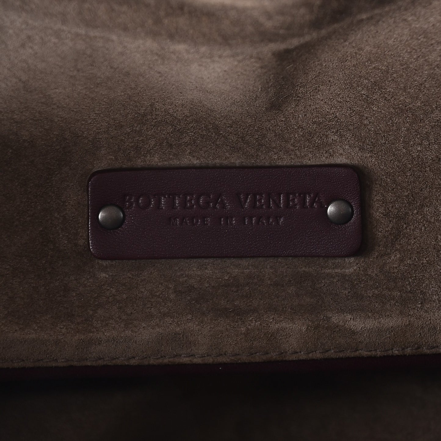 Nappa Intrecciato Brick Tote Aubergine