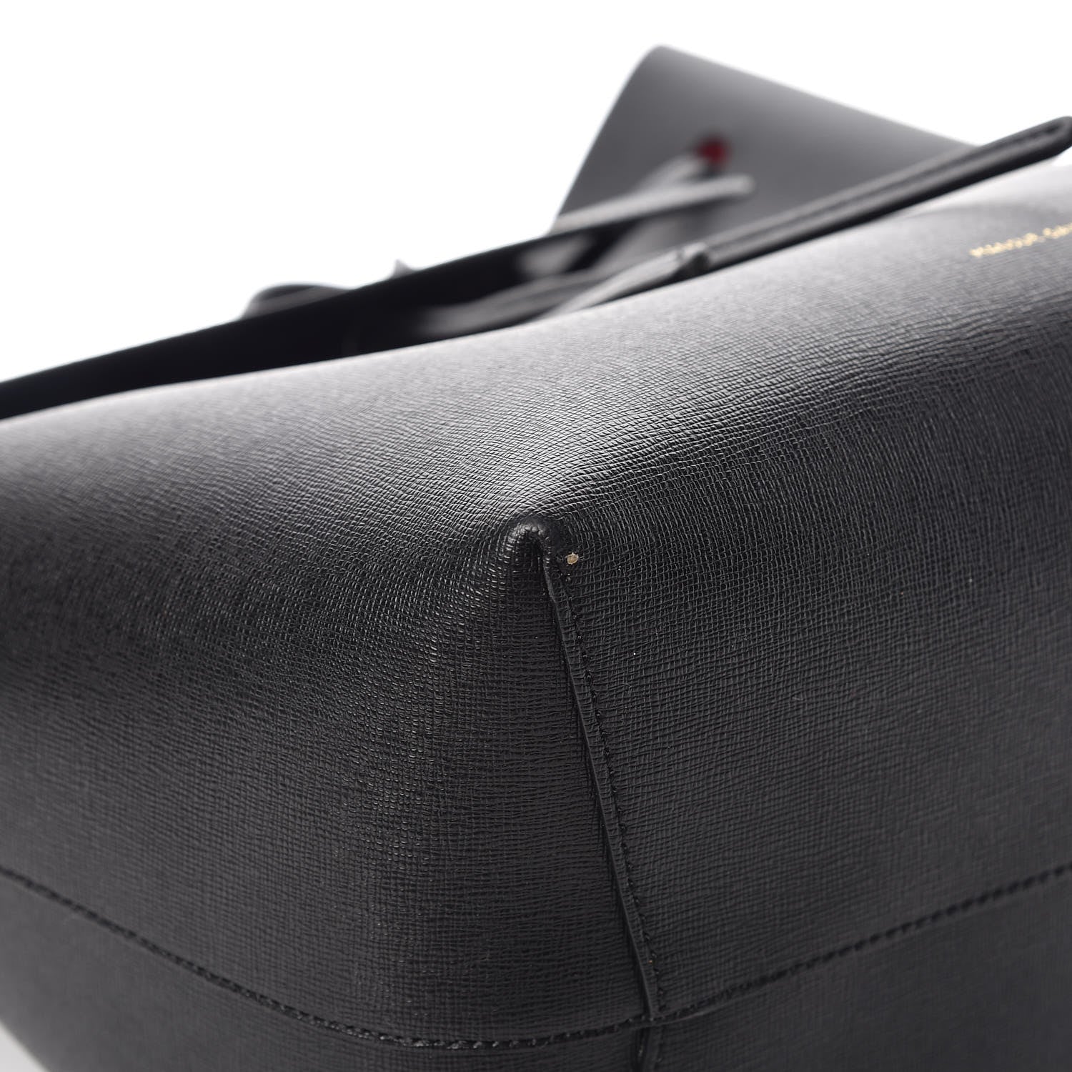 Mansur Gavriel Saffiano Backpack Black Flamma 8 of 14