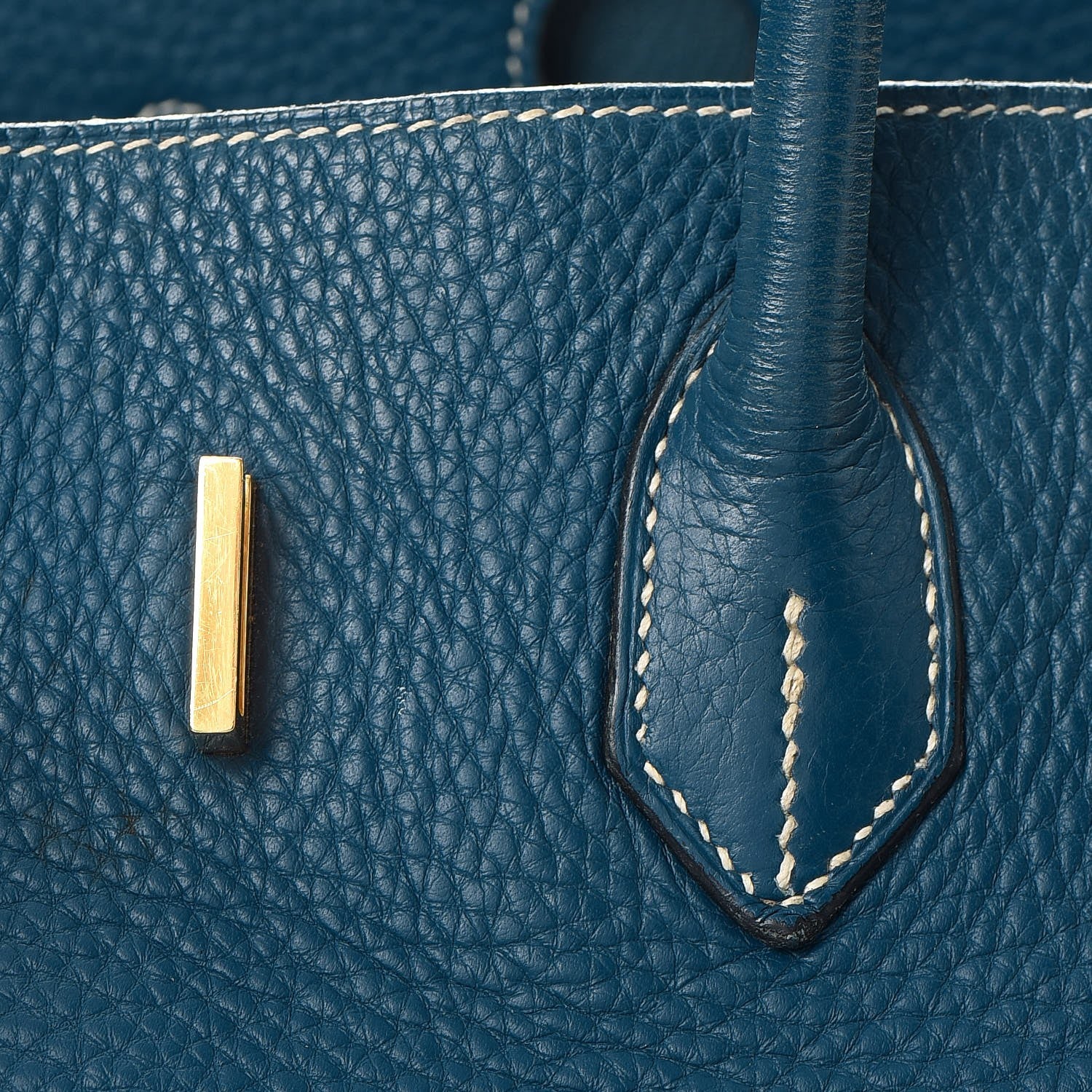 Hermes Taurillon Clemence Birkin 35 Bleu Thalassa 30 of 56