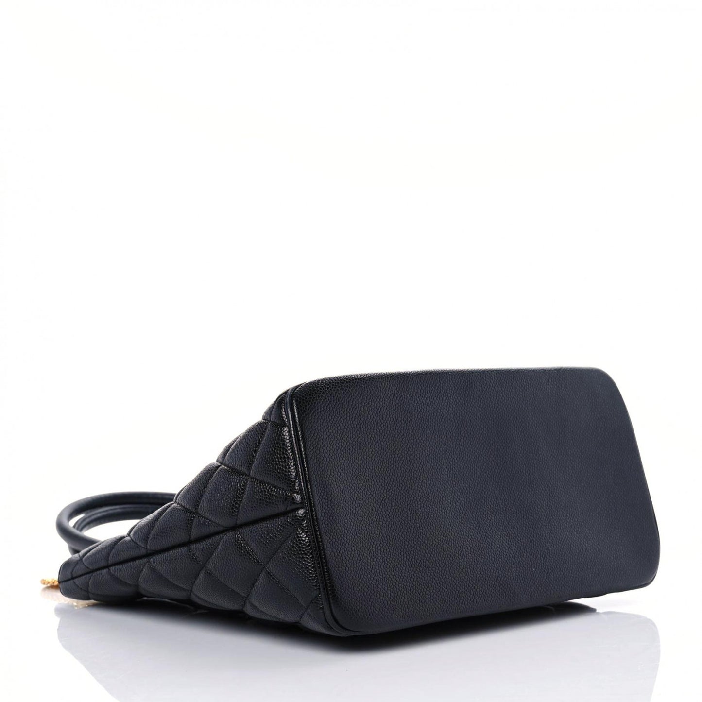 Caviar Quilted Medallion Tote Black