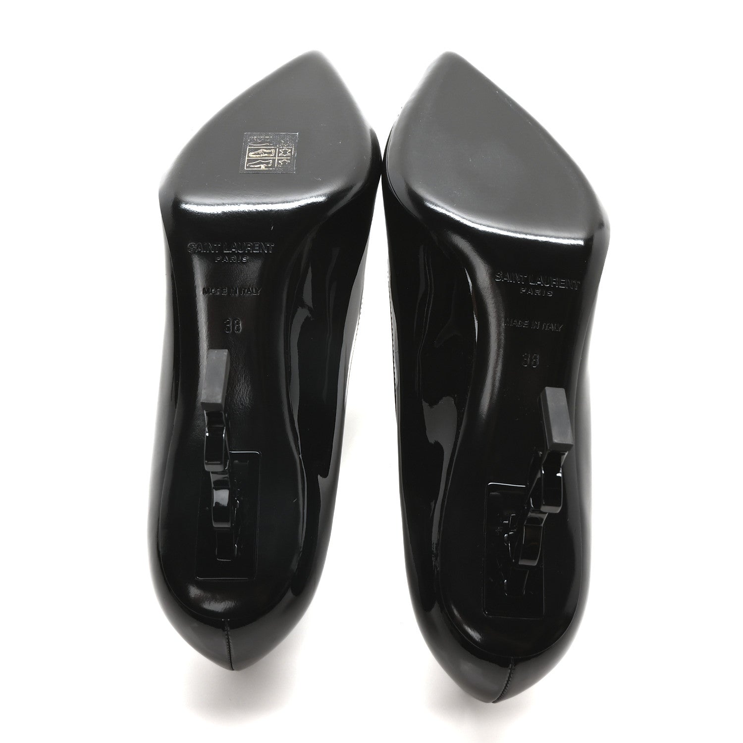 Saint Laurent Patent Opyum 85 Pumps 38 Black 6 of 8