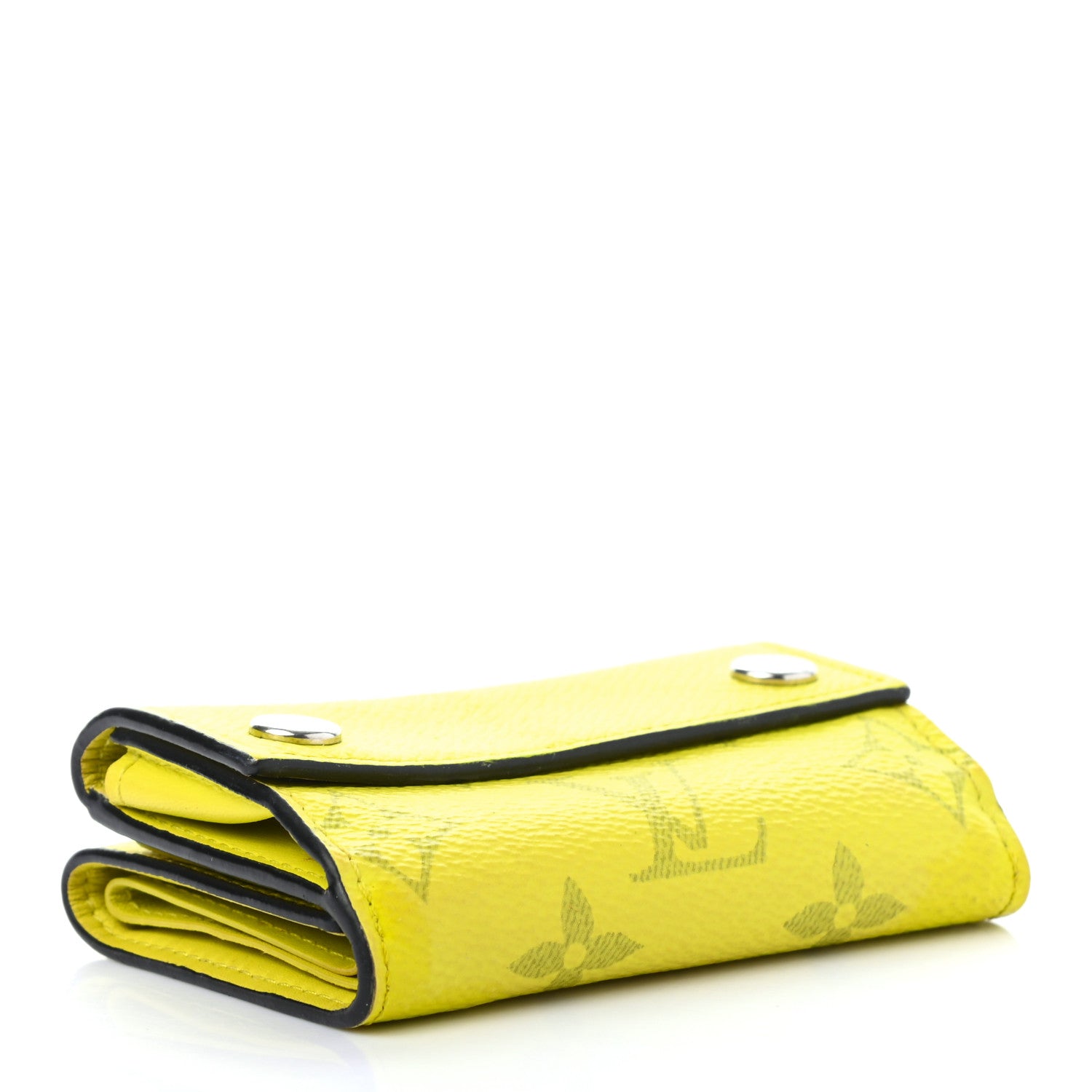 Louis Vuitton Monogram Taiga Discovery Compact Wallet Yellow 4 of 9