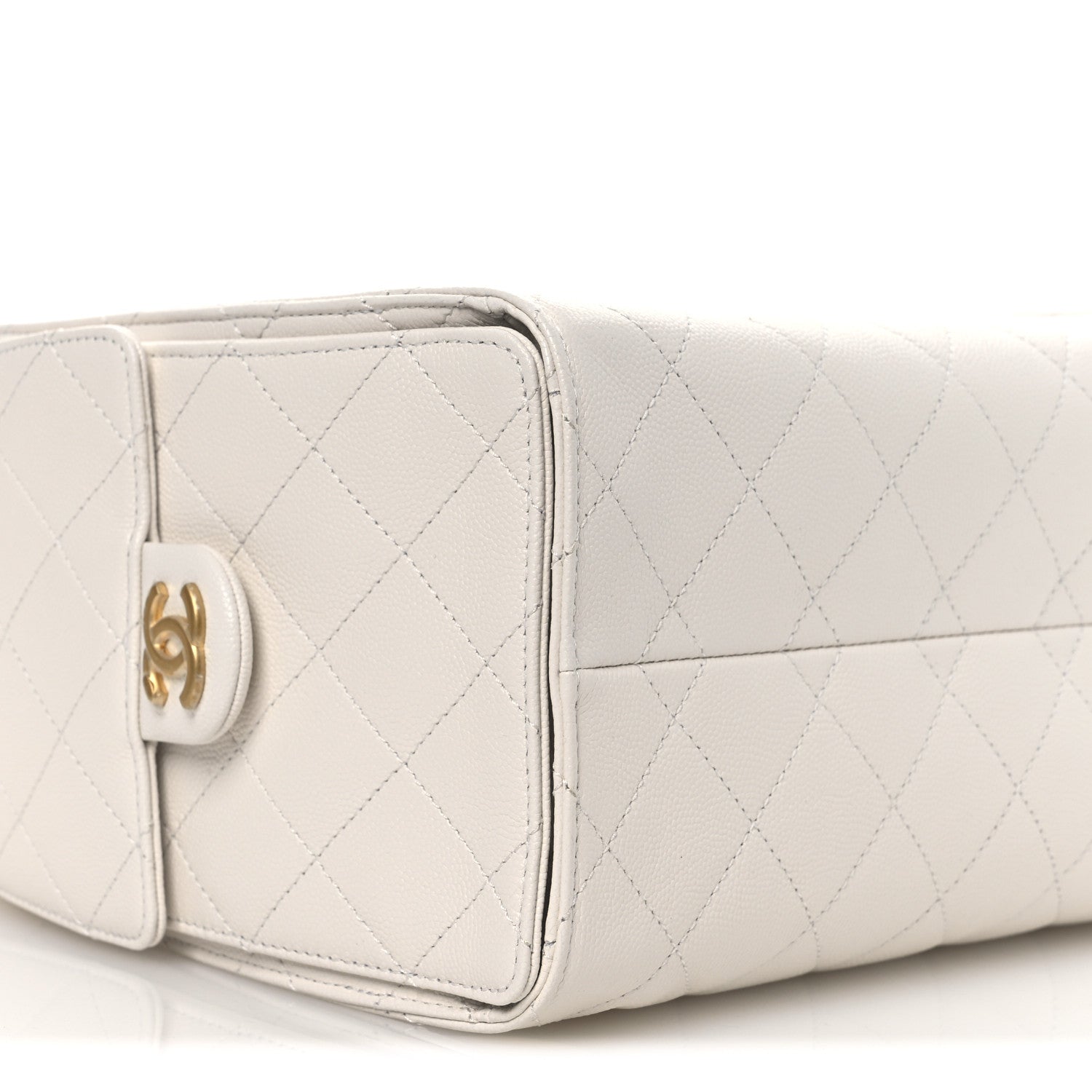 Chanel Caviar Quilted Small Chanel 25 Handbag White 9 of 13