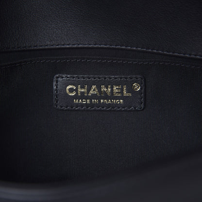 Chanel Lambskin Quilted Medium Boy Flap Black 6 of 9