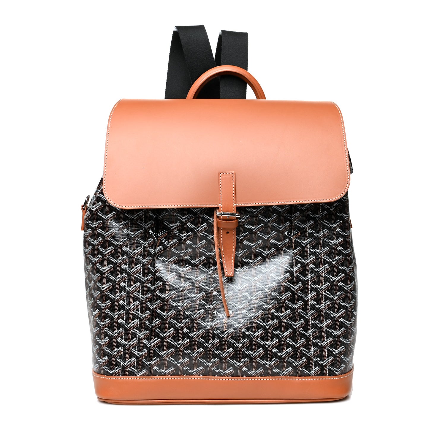Goyardine Calfskin Alpin MM Backpack Gold Black
