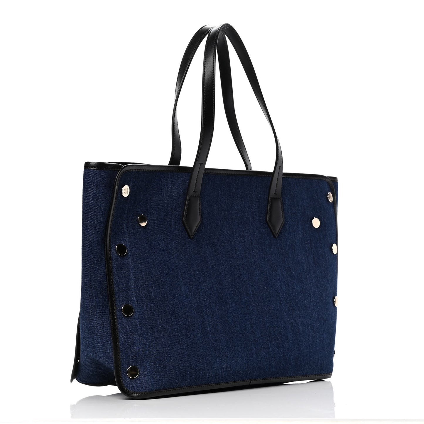 Denim Medium Logo Bond Shopper Tote Blue