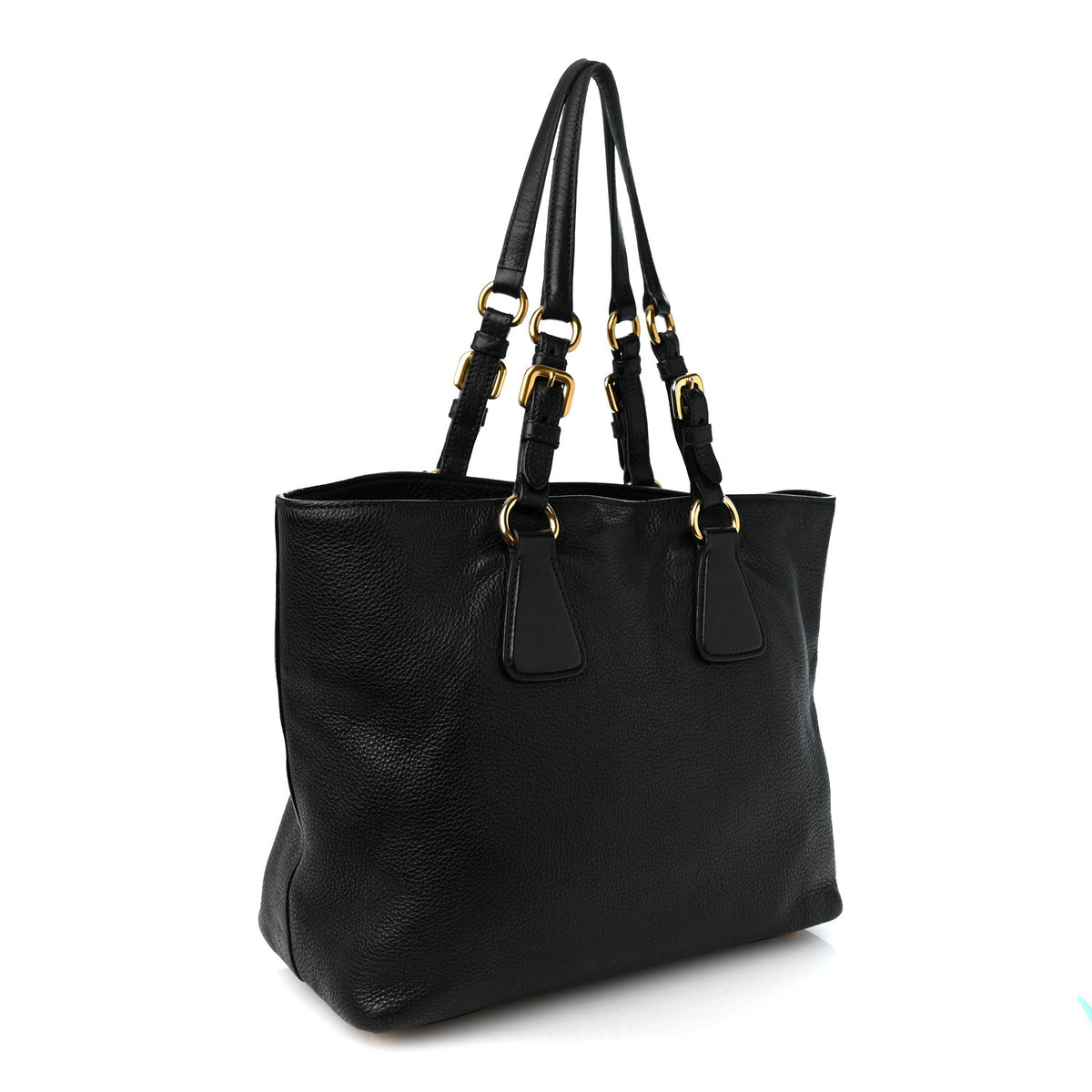 Vitello Daino Tote Black