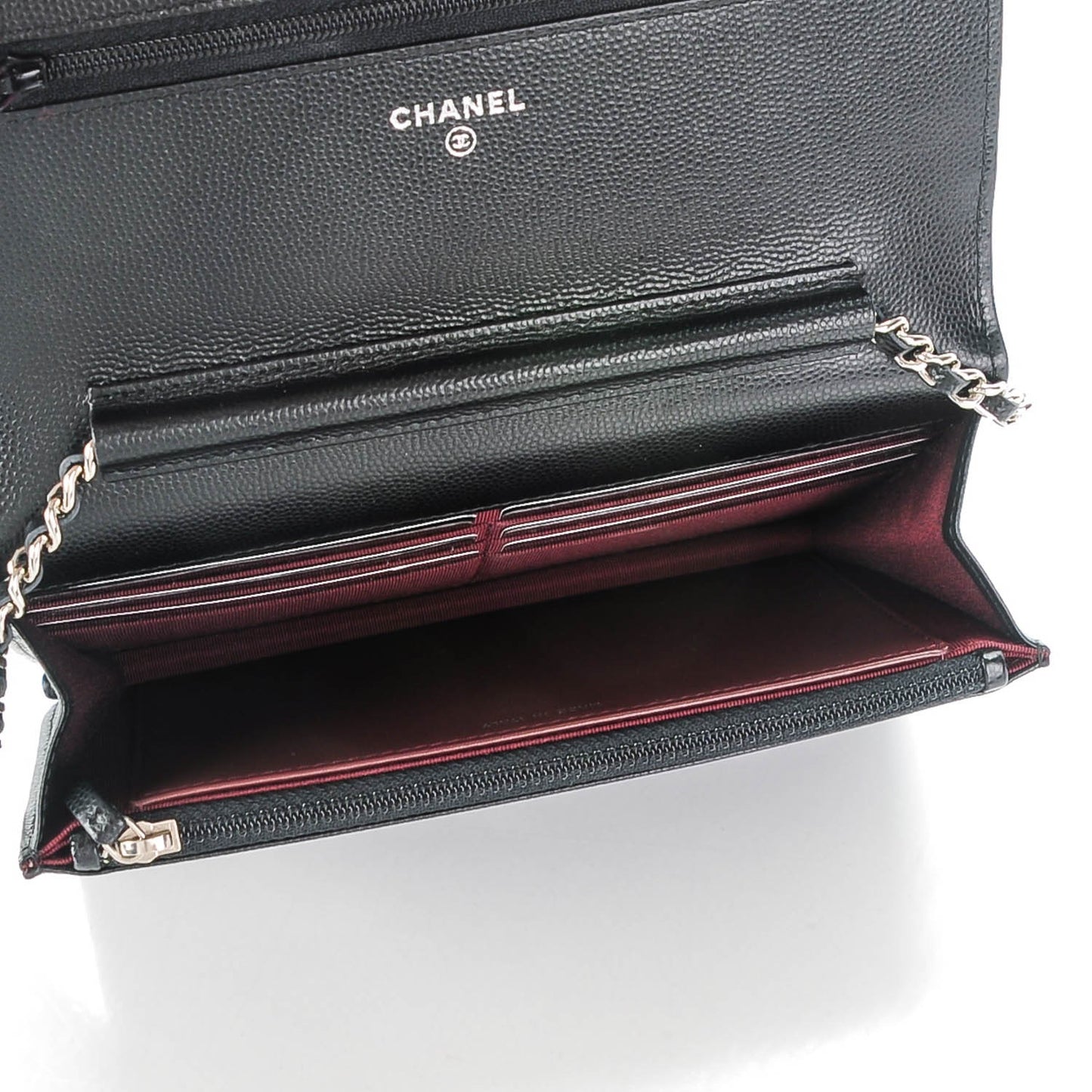 Caviar Chevron Wallet On Chain WOC Black