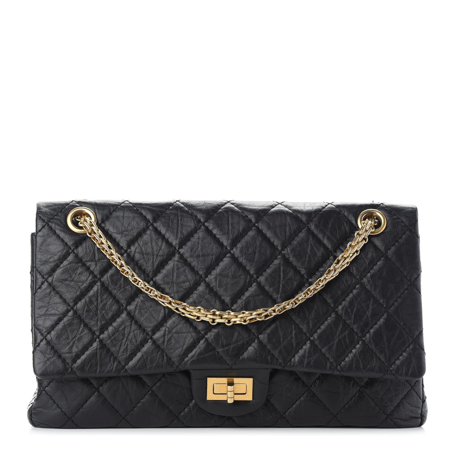 Chanel Aged Calfskin Quilted 2.55 Reissue 226 Flap Black 1 of 9
