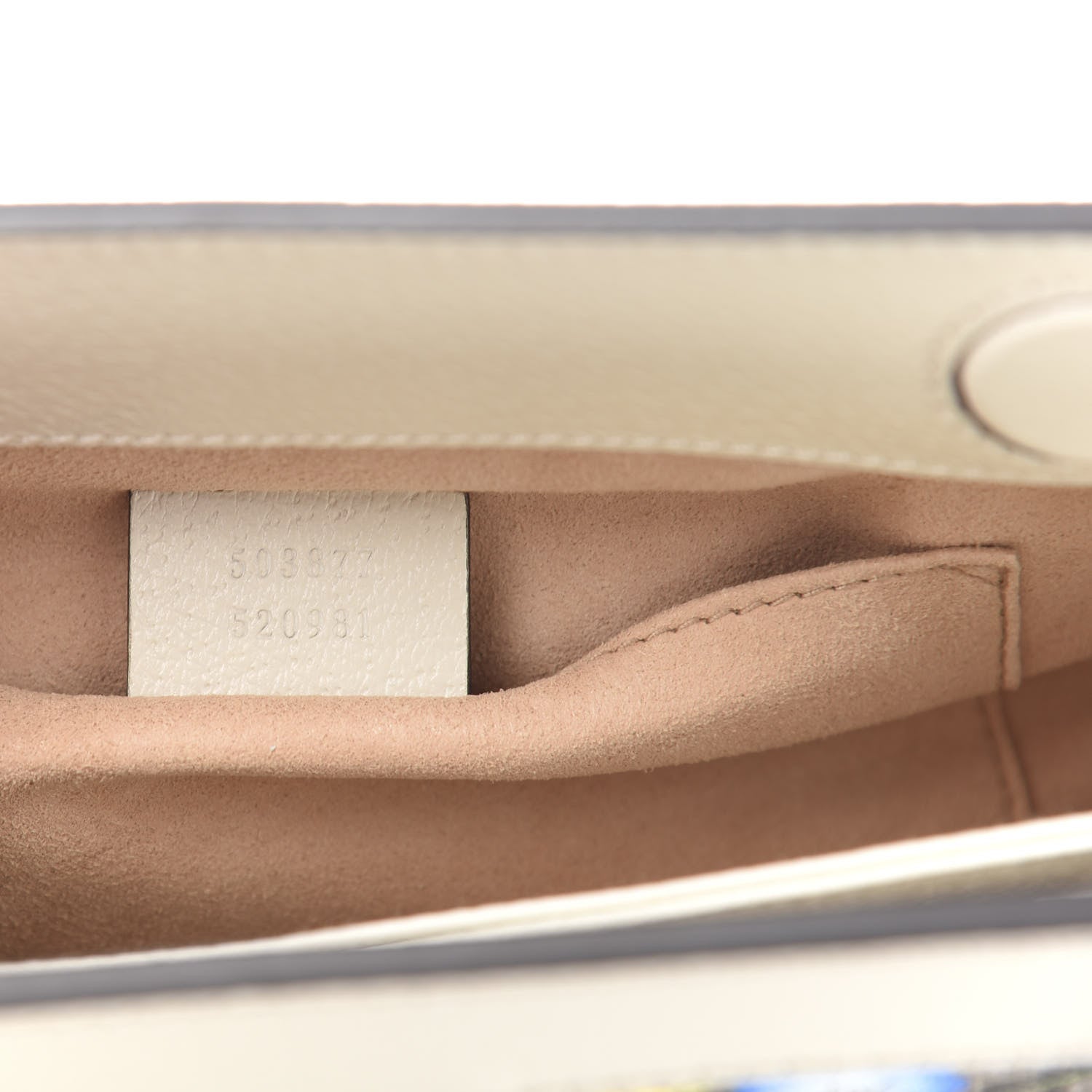 Gucci GG Supreme Monogram Flora Web Small Ophidia Chain Shoulder Bag White 7 of 12