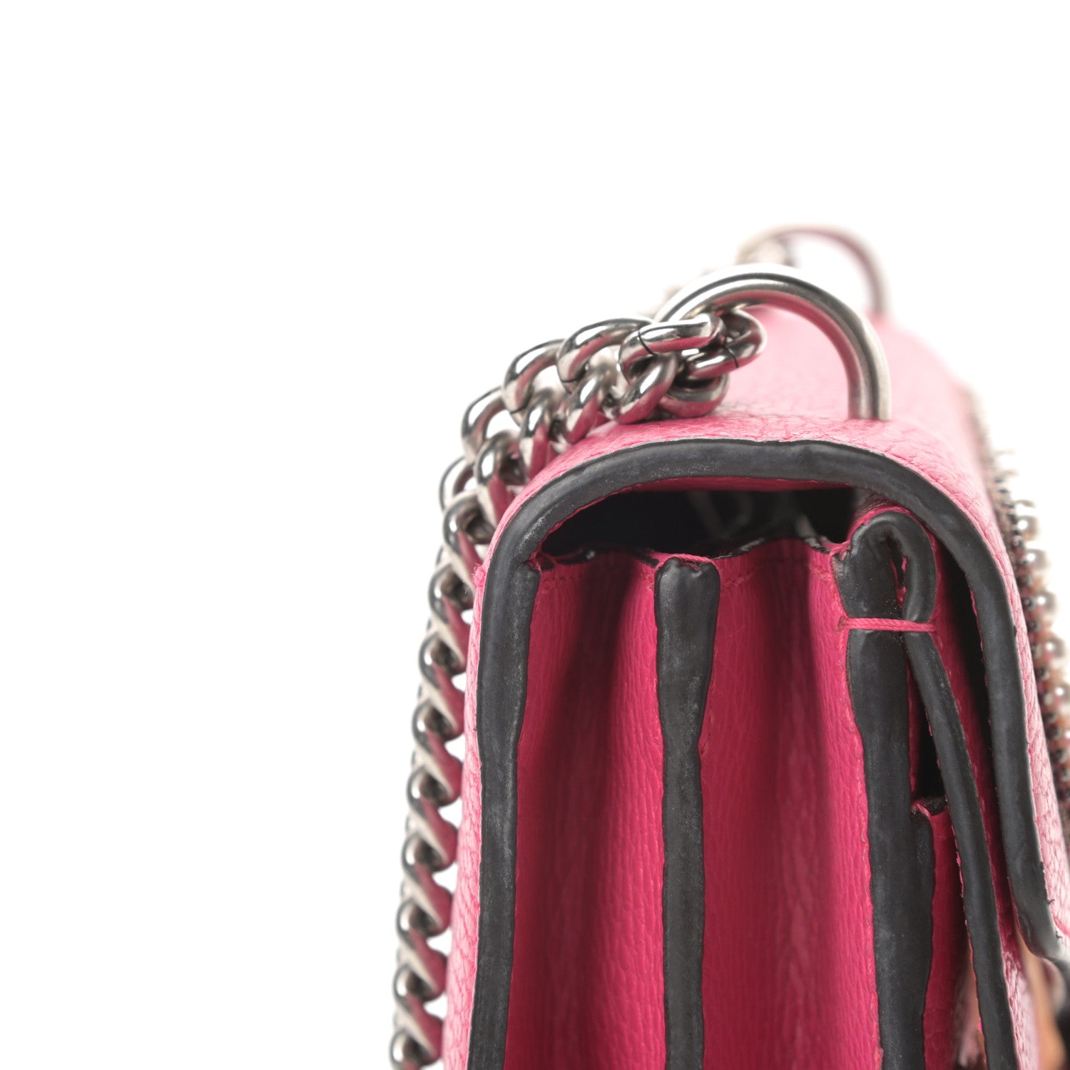 Gucci Pebbled Calfskin Embellished Guccify Small Dionysus Shoulder Bag Rosa 15 of 16