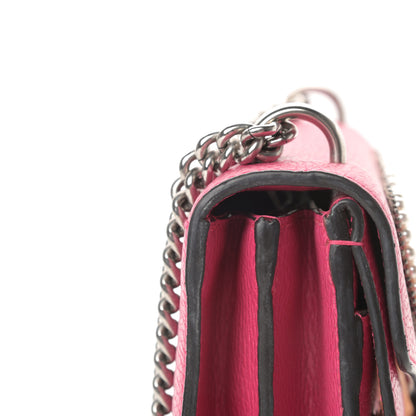 Gucci Pebbled Calfskin Embellished Guccify Small Dionysus Shoulder Bag Rosa 15 of 16