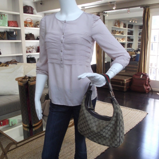 Canvas Monogram Hobo Ebony