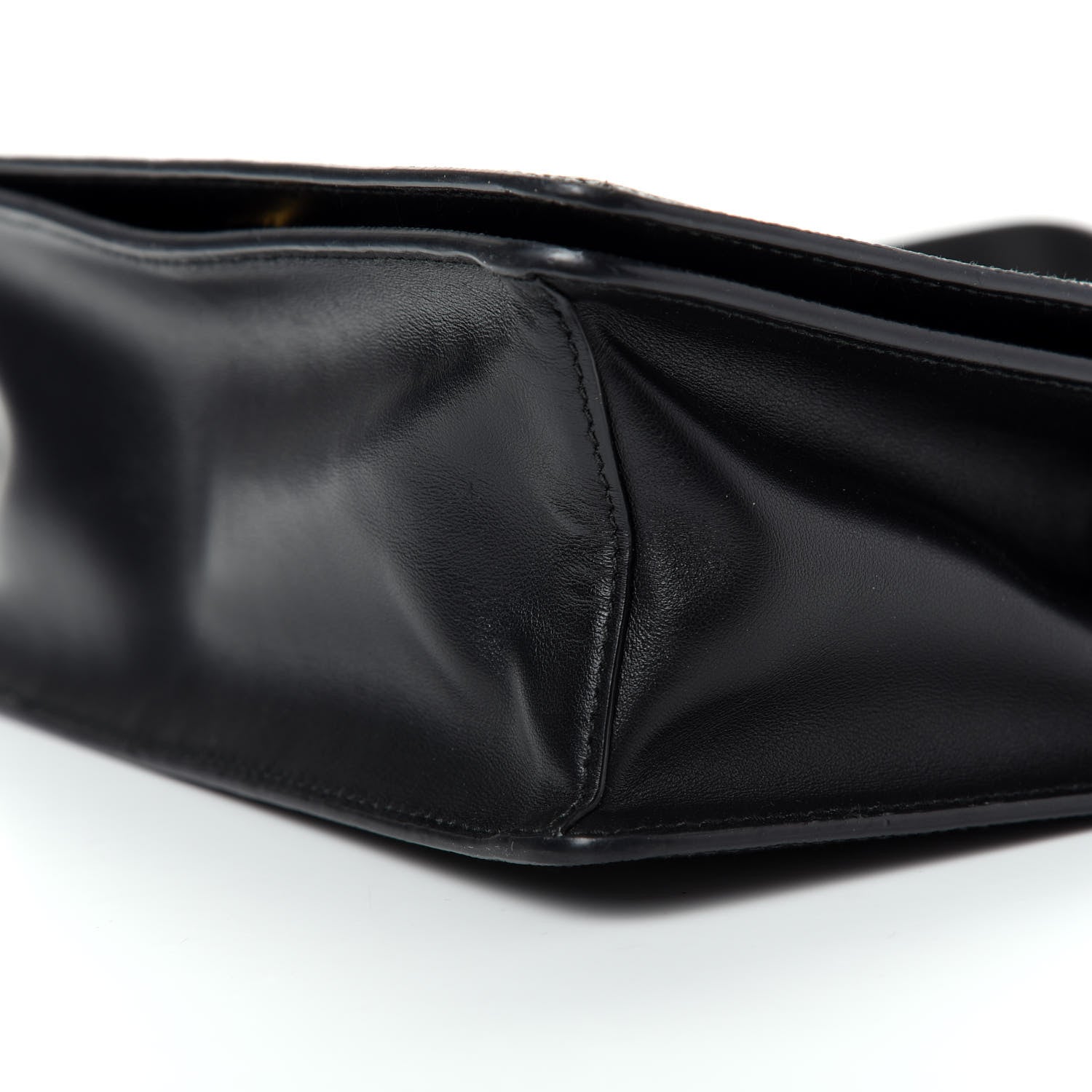 Prada Saffiano Soft Calfskin Chain Crossbody Bag Black 7 of 8