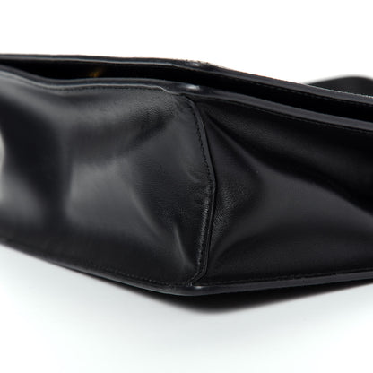 Prada Saffiano Soft Calfskin Chain Crossbody Bag Black 7 of 8