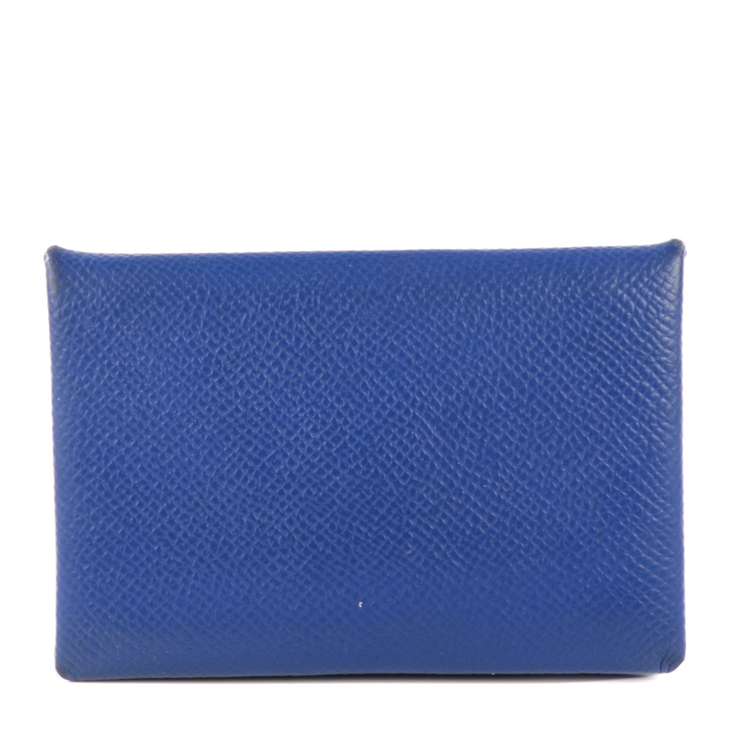 Hermes Epsom Calvi Card Case Bleu Electrique 1 of 7