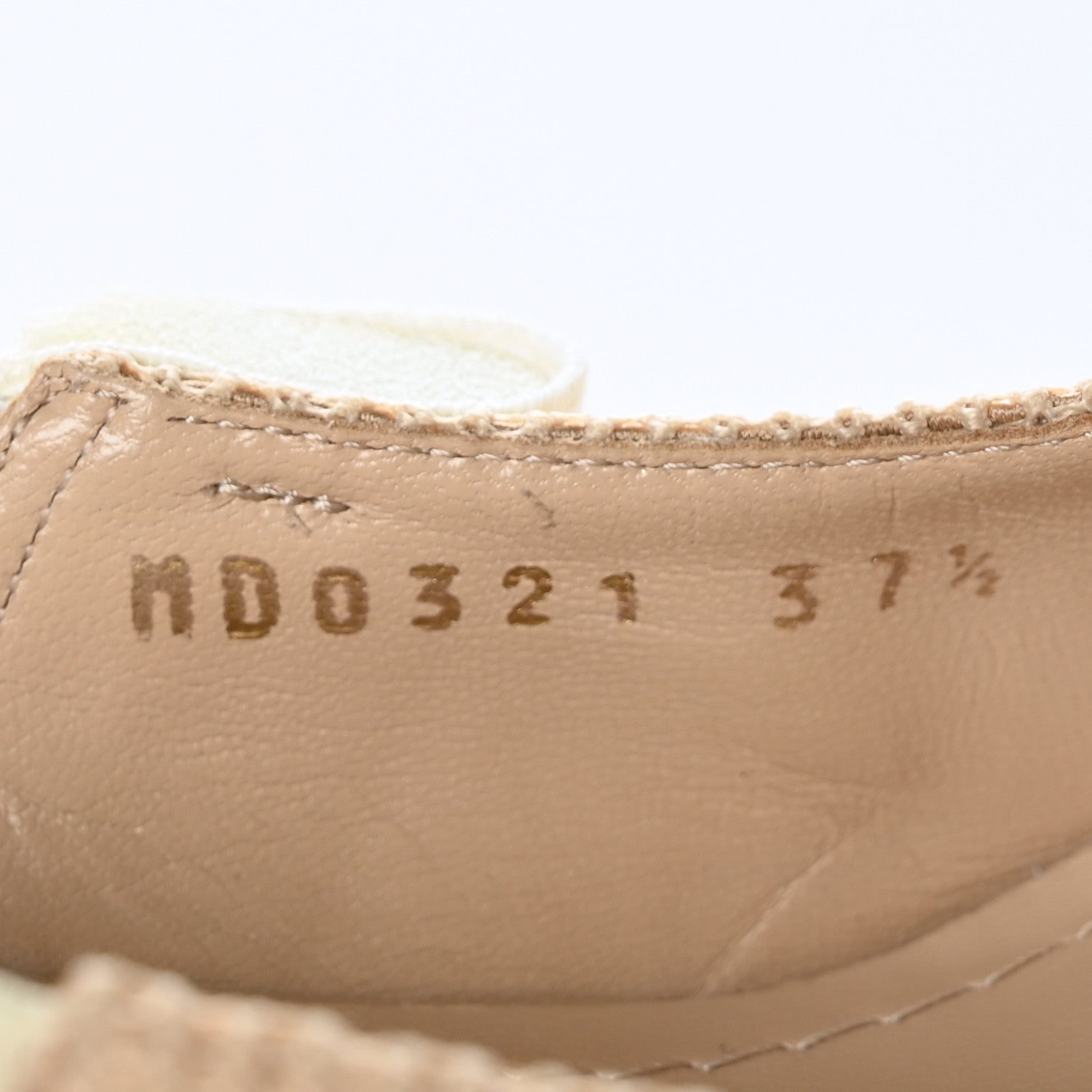 Christian Dior Technical Canvas Ribbon J Adior Slingback 65mm Pumps 37.5 Powder Nude 6 of 10