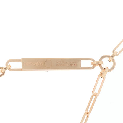 Hermes 18K Rose Gold Diamond Pave PM Kelly Chaine Lariat Necklace SH 4 of 5