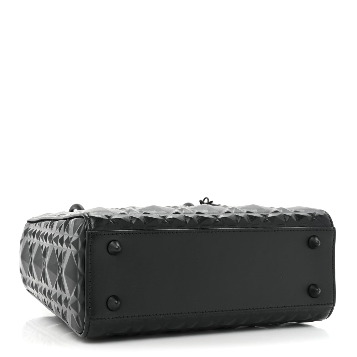 Calfskin Cannage Diamond Small My ABCDior Lady Dior Black