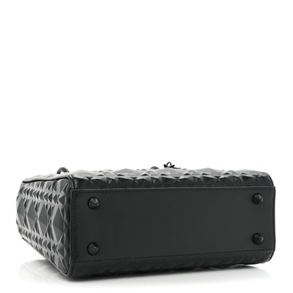 Christian Dior Calfskin Cannage Diamond Small My ABCDior Lady Dior Black 4 of 11
