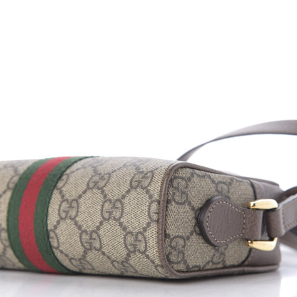 Gucci GG Supreme Monogram Web Mini Ophidia Shoulder Bag Brown 6 of 9