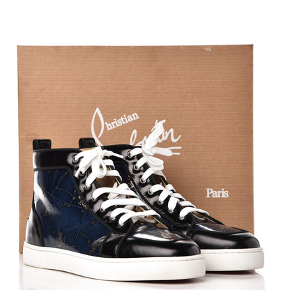 Christian Louboutin Mens Abrasivato Calfskin Rantus Orlato Flat Sneakers 41.5 Black Navy 14 of 14