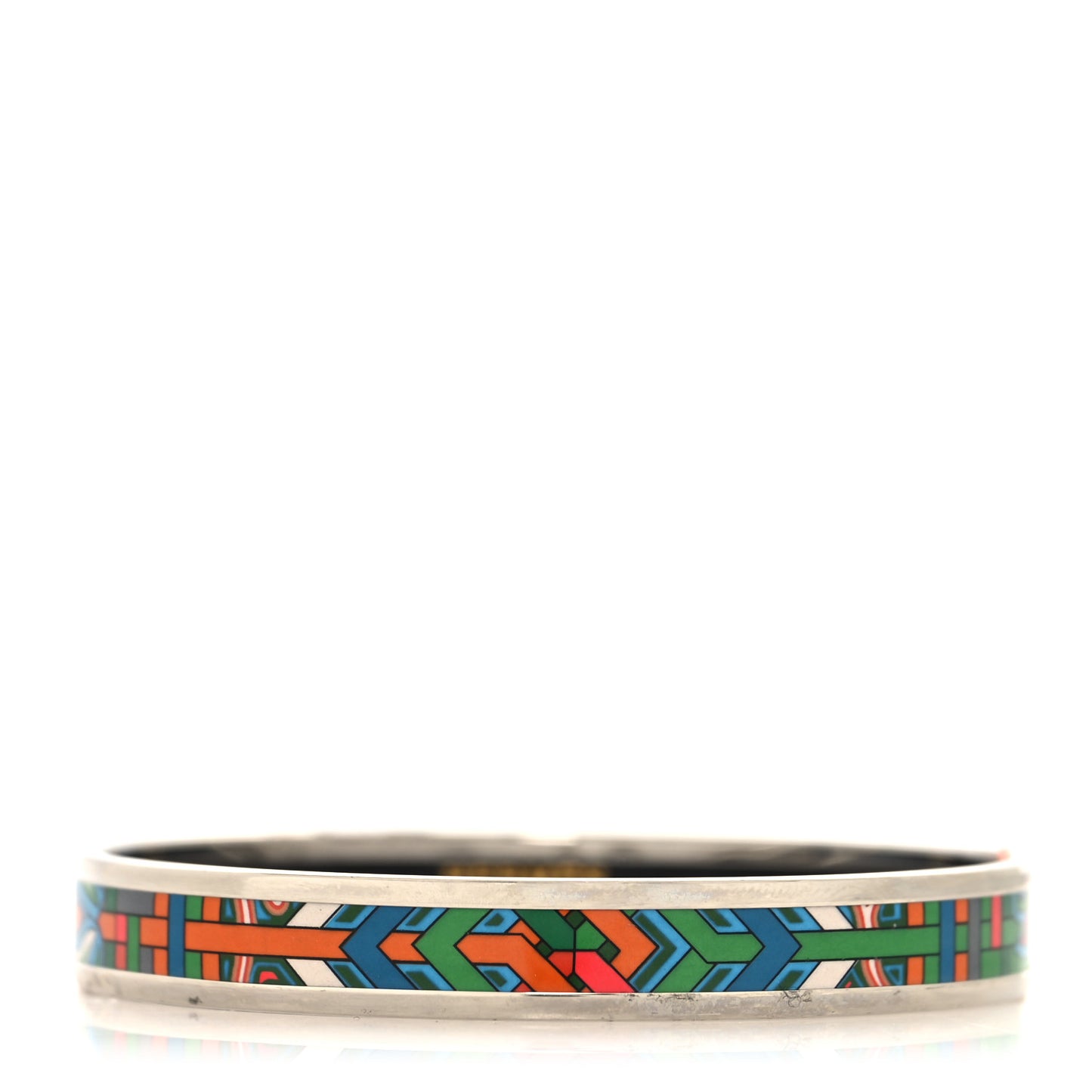 Enamel Printed Narrow L'Arbre Du Vent Bracelet 65 Folk