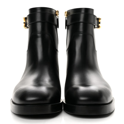 Chanel Calfskin CC Buckle Ankle Boots 41 Black 3 of 10