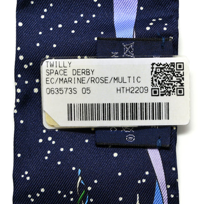 Hermes Silk Space Derby Twilly Marine Rose Multicolor 3 of 5