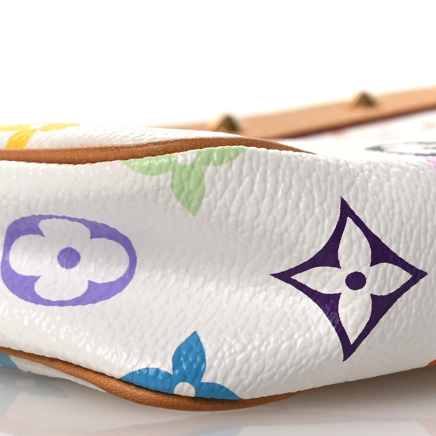 Monogram Multicolor Pochette Accessories White