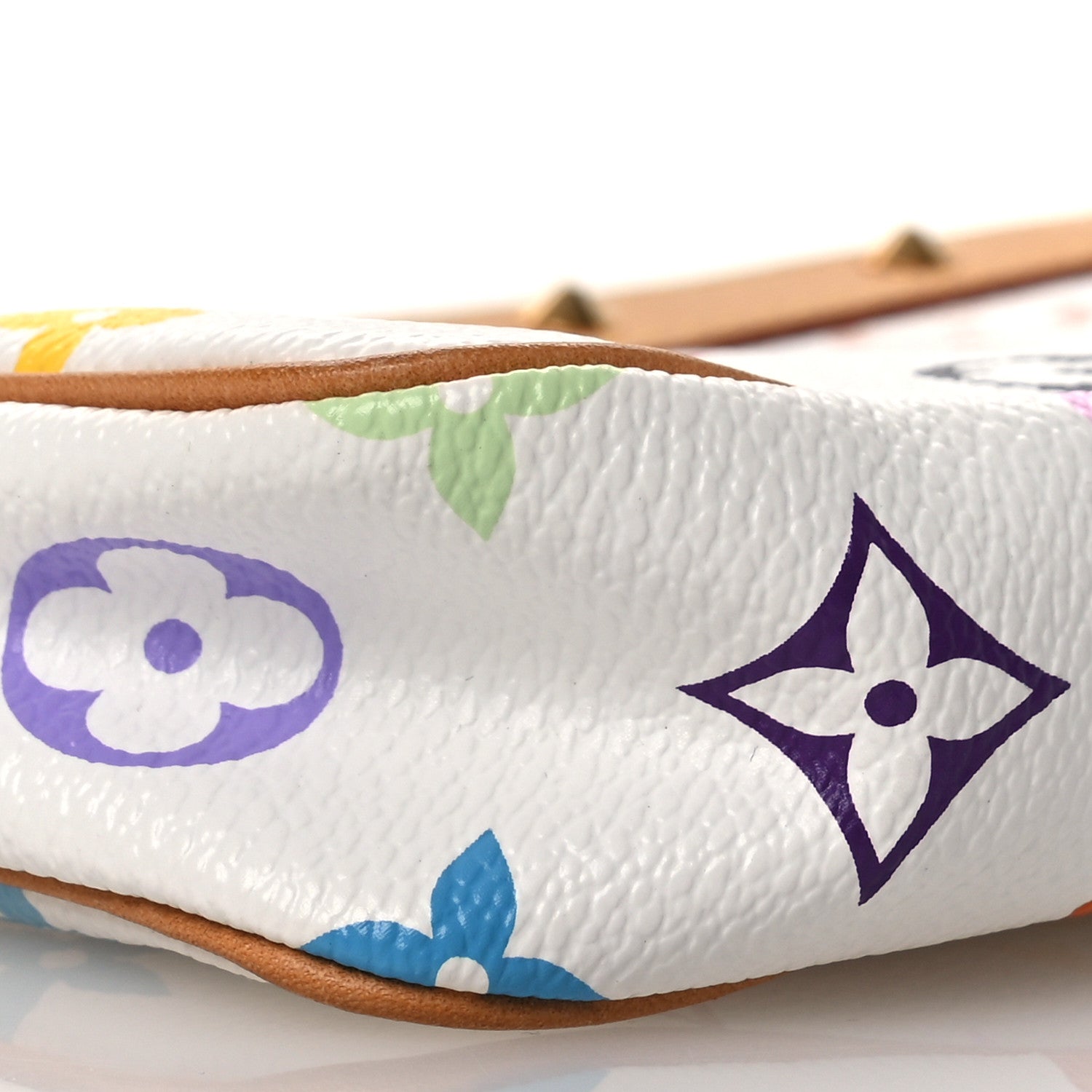 Louis Vuitton Monogram Multicolor Pochette Accessories White 10 of 11