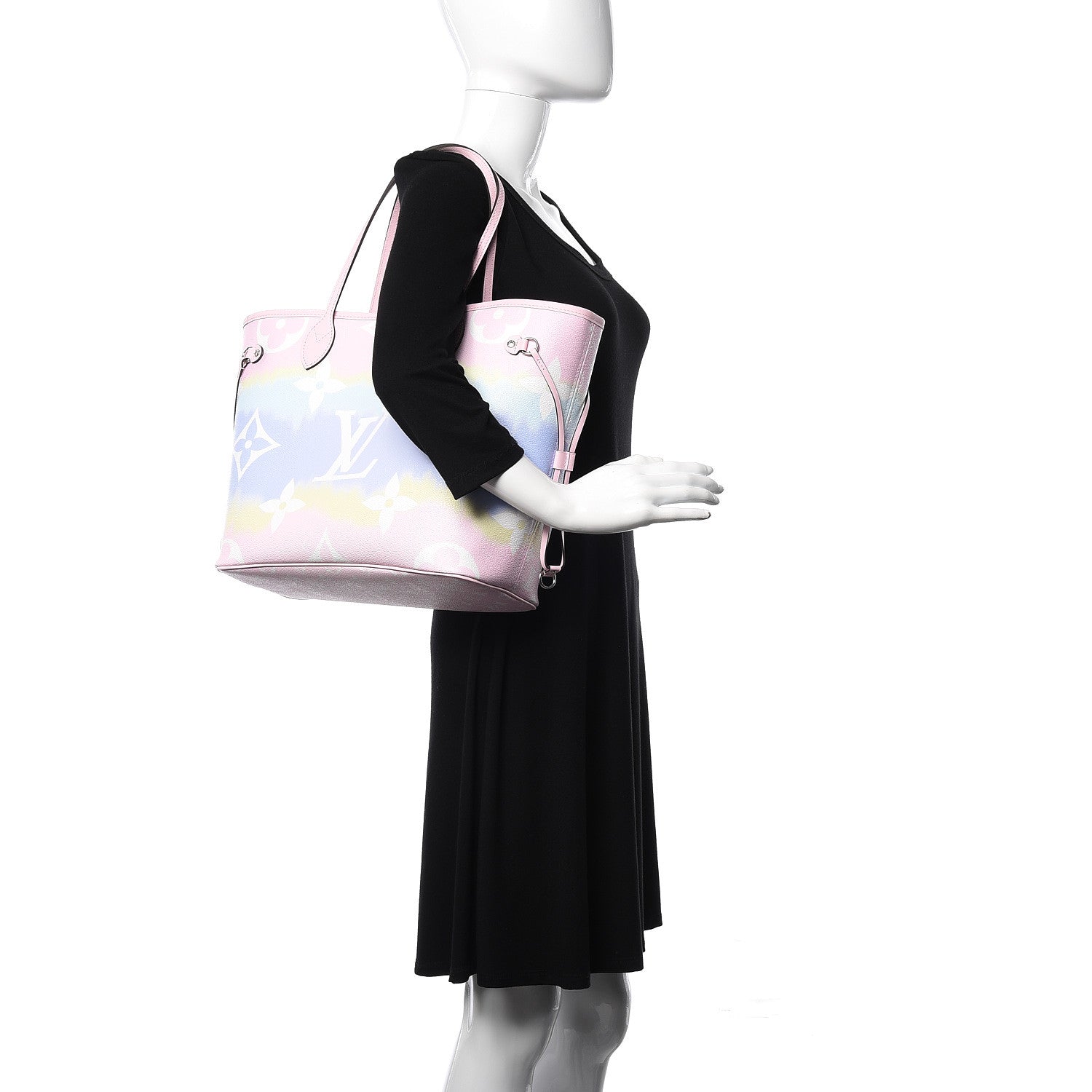 Louis Vuitton Monogram Escale Neverfull MM Pastel 2 of 11