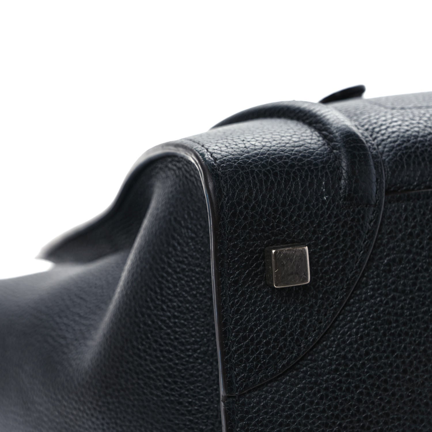 Celine Drummed Calfskin Mini Luggage Black 9 of 10