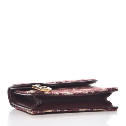Christian Dior Oblique Saddle Card Holder Bordeaux 4 of 7