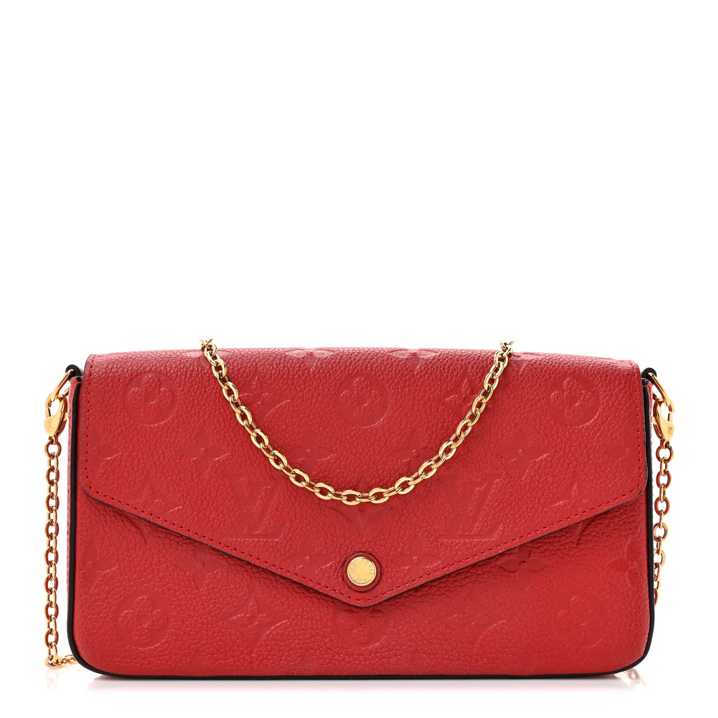 Empreinte Pochette Felicie Chain Wallet Scarlet