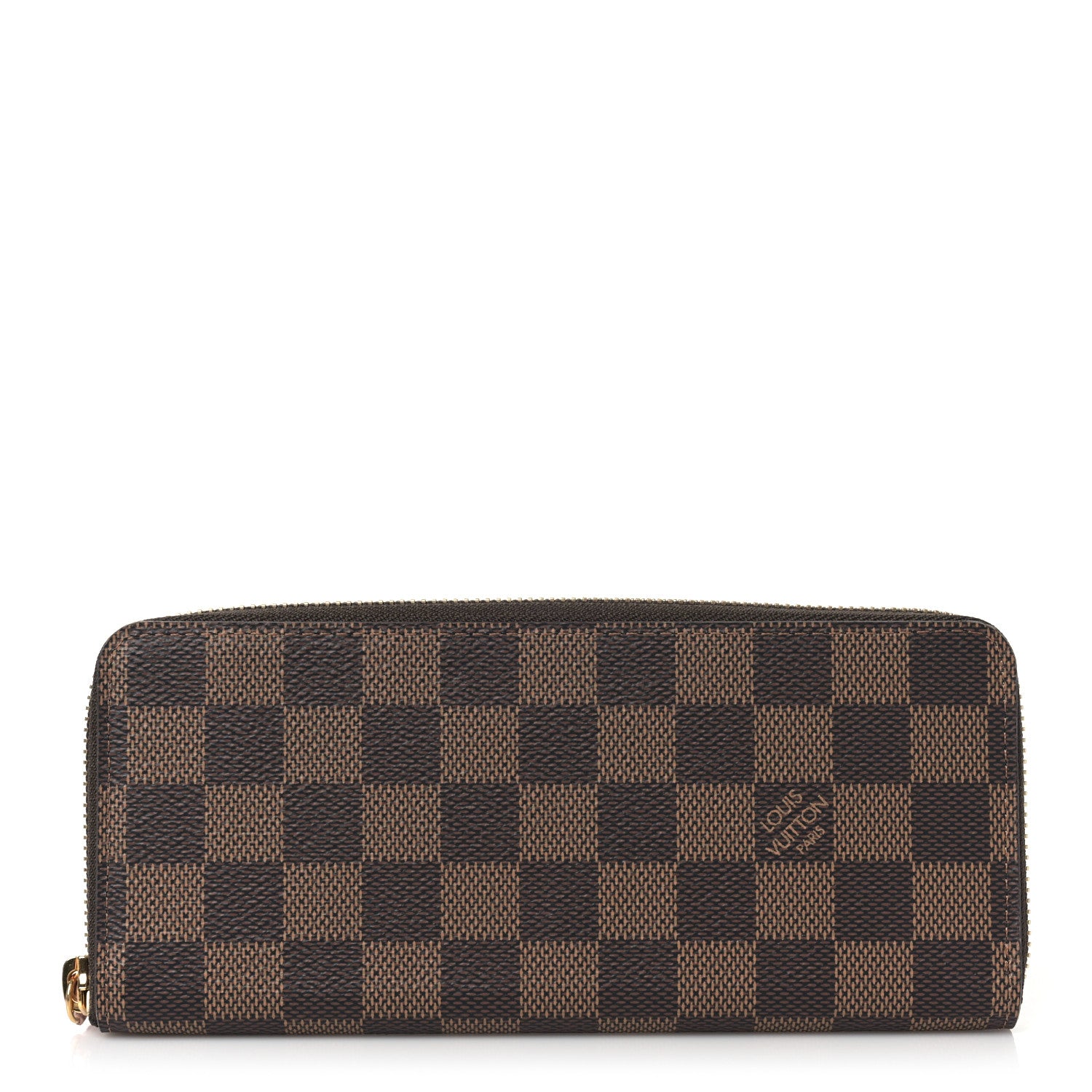 Louis Vuitton Damier Ebene Clemence Wallet Rose Ballerine 1 of 8